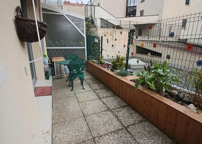 24 M2 Le Grand Passage Centre-ville Terrasse Climatisation Parking 艾克斯莱班